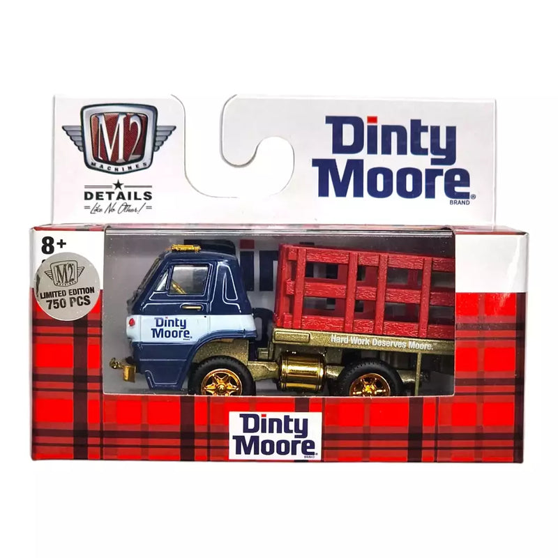 Miniatura 1966 Dodge L600 Stake Bed Truck (CHASE) 1/64 | M2 Machines (Walmart Release S112)