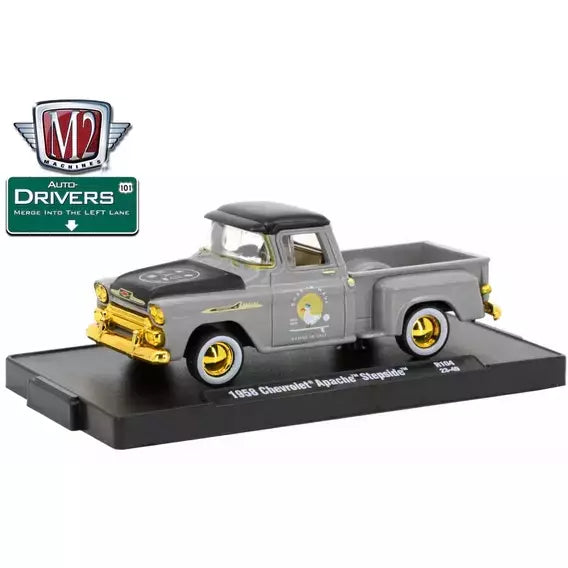 Miniatura 1958 Chevrolet Apache Stepside (CHASE) 1/64 | M2 Machines (Auto Drivers R104) (Maui & Sons)